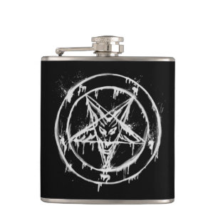 Cantil Garrafa preta desarrumado de Baphomet