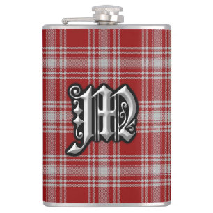 Cantil Garrafa velha de Scotland do Tartan branco