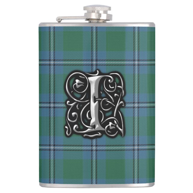 Cantil Garrafa velha de Scotland do Tartan de Irvine (Frente)