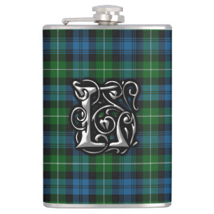 Cantil Garrafa velha de Scotland do Tartan de Lamont do