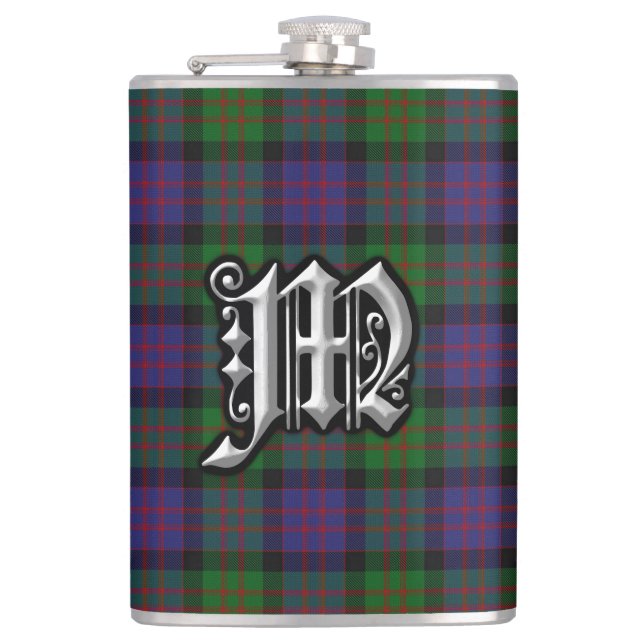 Cantil Garrafa velha de Scotland do Tartan de MacDonald (Frente)