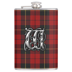 Cantil Garrafa velha de Scotland do Tartan de Wallace do