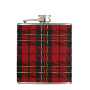 Cantil Garrafa vermelha clássica do Tartan