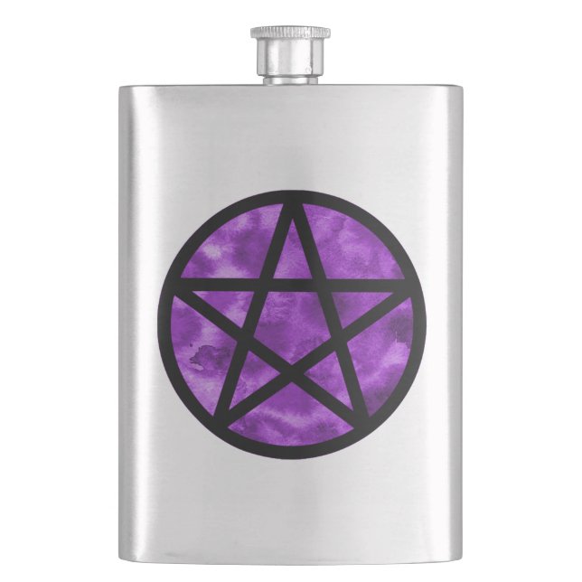 Cantil Garrafa violeta roxa do Pentacle (Frente)