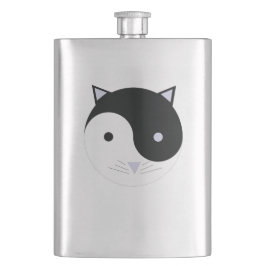 Cantil Gatinho Yin Yang Meditation Design, Preto, Branco,