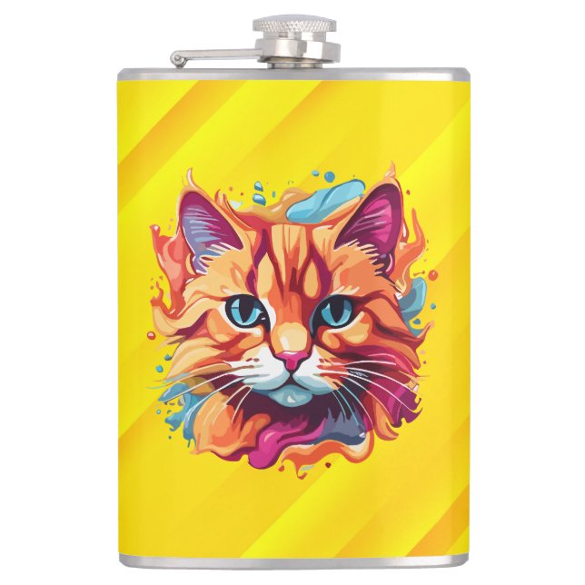 Cantil Gato Colorido Bonito Face-87002 (Frente)