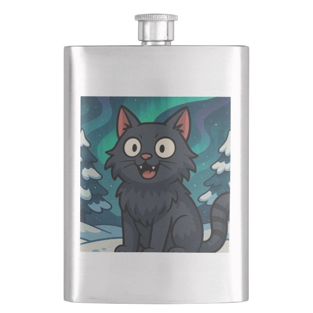 Cantil Gato de Natal Islandês do Yule  (Frente)