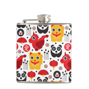 Cantil Gato, dragão, e panda afortunados de China