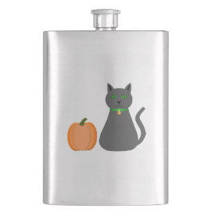 Cantil Gato e Abóbora do Halloween