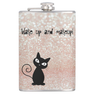Cantil Gato Preto Caprichoso Glittery-Acorde e se maqueie