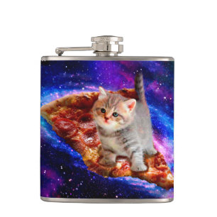 Cantil Gatos em pizza espacial