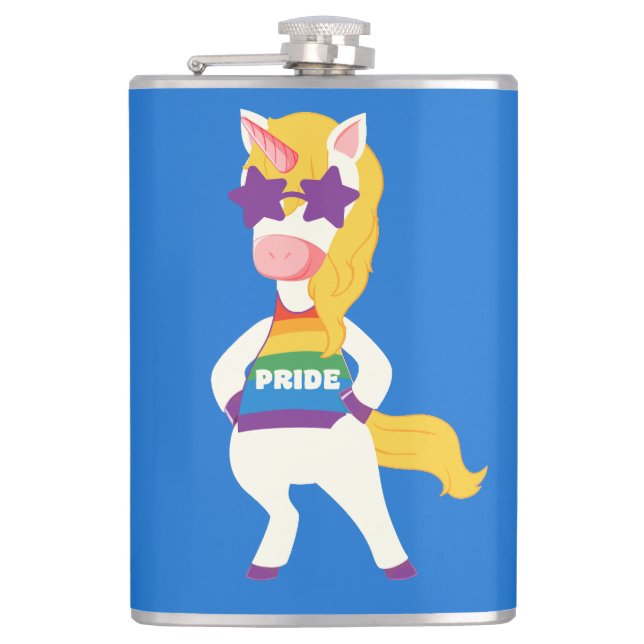 Cantil Gay de Nome Personalizado Unicorn (Frente)