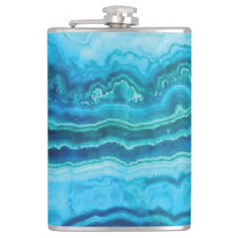 Cantil Gemstone de Agate de rendas azuis