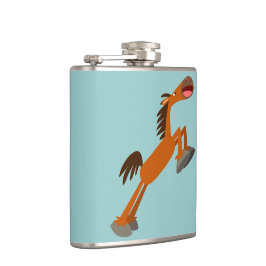 Cantil Giddyup, Horsey! Cartoon Horse Hip Flask