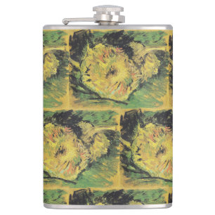 Cantil Girasóis de Van Gogh - Arte Floral Amarelo Vibrant