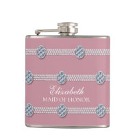 Girly Chic Elegant Diamond Pearl Bridesmaid