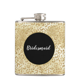 Cantil Glitter Dourado Brilho Estampa de Leopardo