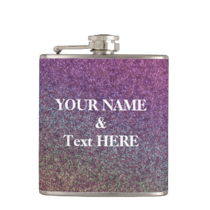 Cantil Glitter Roxo Personalizado Personaliza Sua Própria