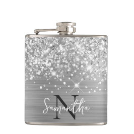 Cantil Glittery Silver Glam Monograma