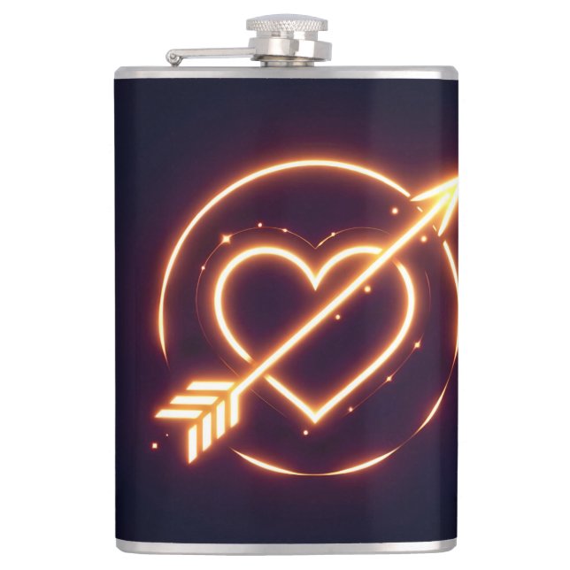 Cantil glowing image of a heart with cupid's arrow (Frente)