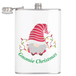 Cantil Gnomie Christmas Vinyl Wrapped Flask