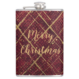 Cantil Gold Red Cross Pattern, Gold Merry Christmas