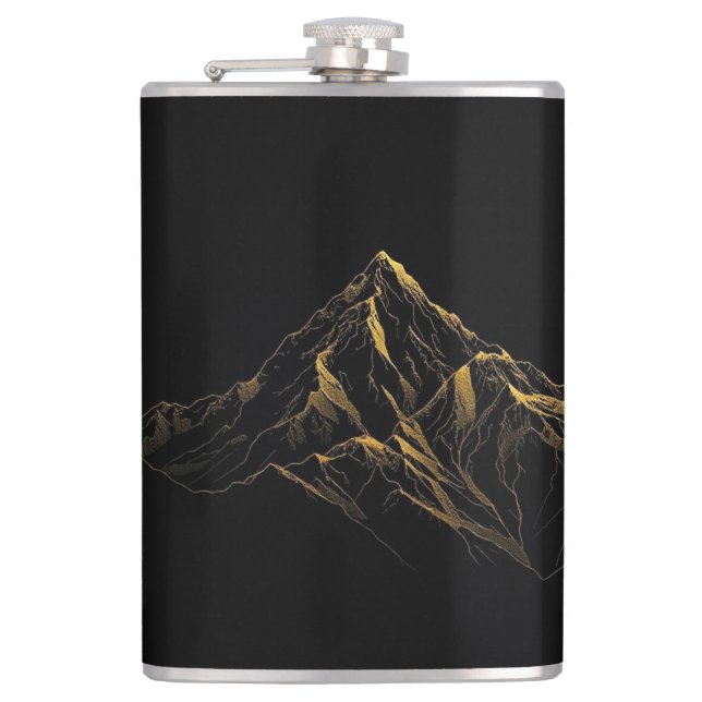 Cantil Gold textured abstract mountain lineart (Frente)