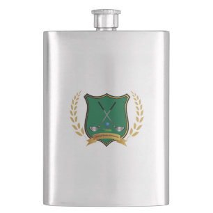 Cantil GOLF Crest com Laurel Wreath e Clubs