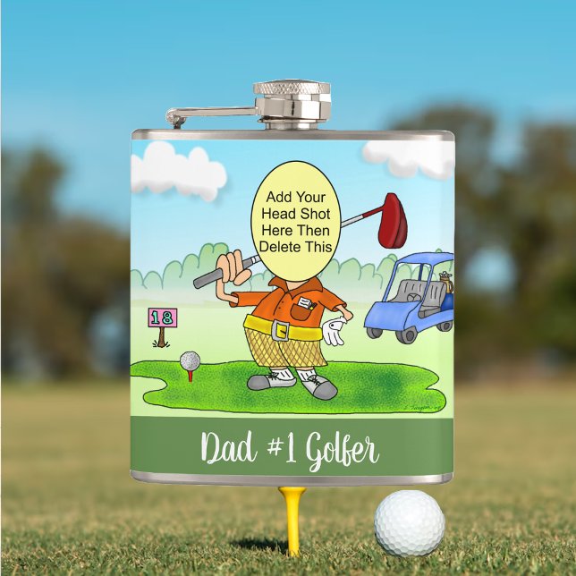 Cantil Golf Funny Cartoon Vinyl Wrapped (Background photo courtesy of Freepik)