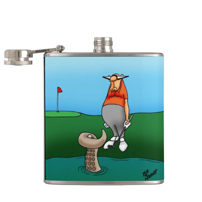 Cantil Golf Humor Flask Gift (Aberto)