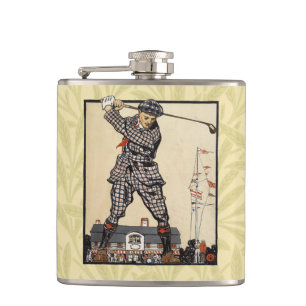 Cantil Golfe Golfista Vintage Antigo Golfe