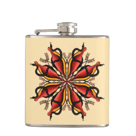 Cantil Gótico Cobra Estilo de Tatuagem da Flor