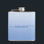 Cantil Gradiente Azul de Centáurea Claro Elegante Assinat<br><div class="desc">Um gradiente ombre de azul centáurea claro a escuro com um nome de assinatura moderno e elegante. Você pode desagrupar as camadas de texto para personalizar o tamanho da fonte, cor, bem como as configurações de estilo de sombra. O gráfico digital de gradiente de azulejo contínuo pode ser adaptado à...</div>