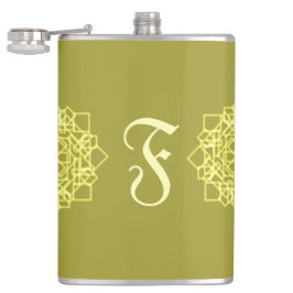 Cantil Gradiente Geométrico Mínimo Elegante Dourado