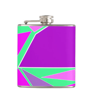 Cantil Gráfico abstrato - design roxo verde