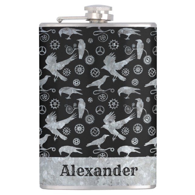 Cantil Grande Grelhas de Zinco de prata a vapor e crostas (Frente)