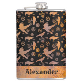 Cantil Grande Grelhas Estrojadas e Corvos Nome Personaliz