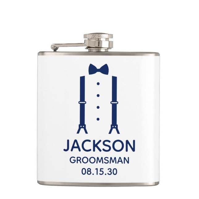 Cantil Gravata Borboleta Azul do Padrinho (Frente)