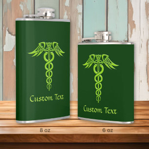 Cantil Green Celtic Knot Caduceus