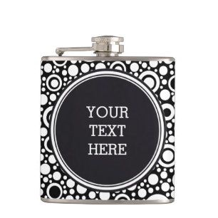 Cantil Grelha de pontos e círculos pretos + seu backgr. &