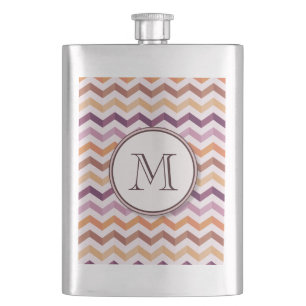 Cantil Grelhas de Chevron, cor-de-rosa ameixa, e Monogram