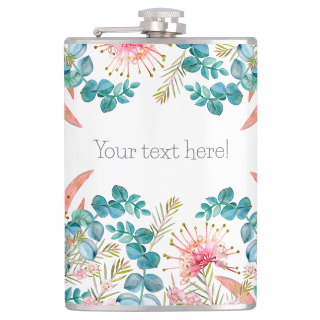 Cantil Grevillea Rosa Personalizada E Eucalipto  (Frente)