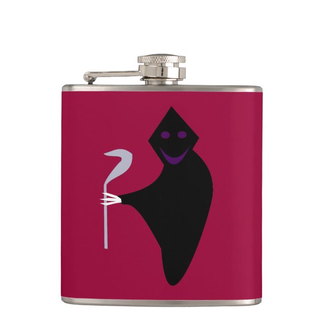 Cantil Grim Reaper Halloween Flask (Frente)