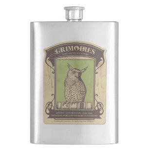 Cantil Grimoires Owl Flask