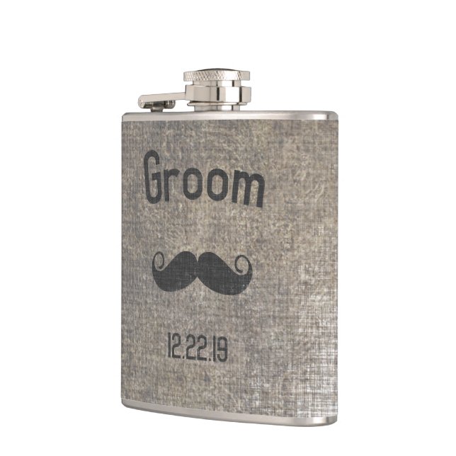 Cantil Groom Flask Mustache (Esquerda)