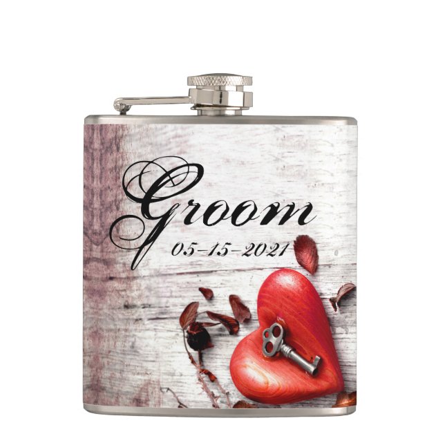 Cantil Groom Whiskey Country Wood Key to my Heart R (Frente)