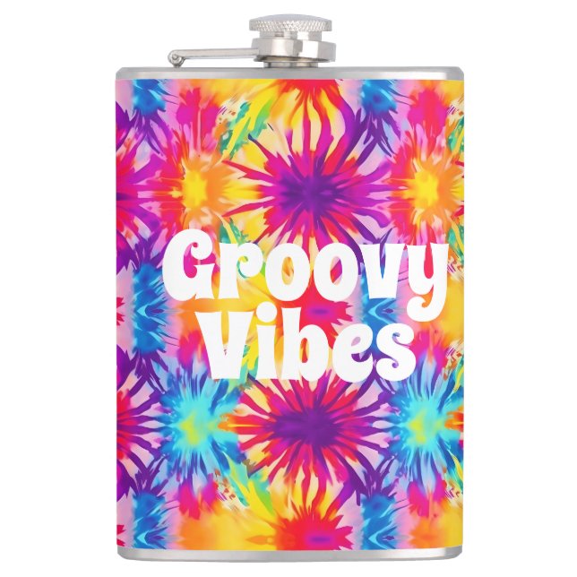 Cantil Groovy Vibes Tie Dye Personalizável (Frente)