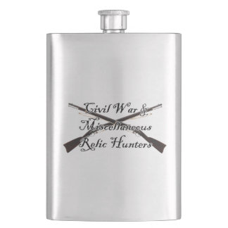 Cantil guerra civil e garrafa variada dos caçadores da