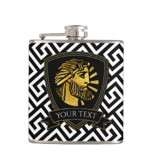 Cantil Guerreiro grego no ouro seu texto