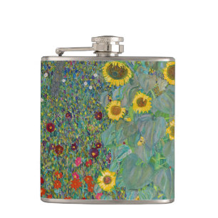 Cantil Gustav Klimt - Jardim Rural com Girassóis